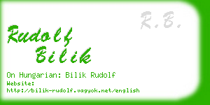 rudolf bilik business card